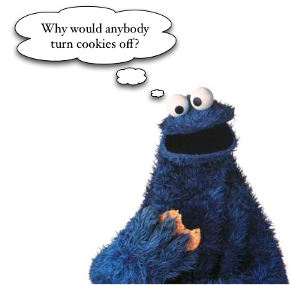 cookies off!