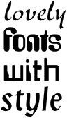 lovely fonts with style