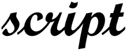 script font