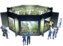 eight screen stereoscopic presentation system