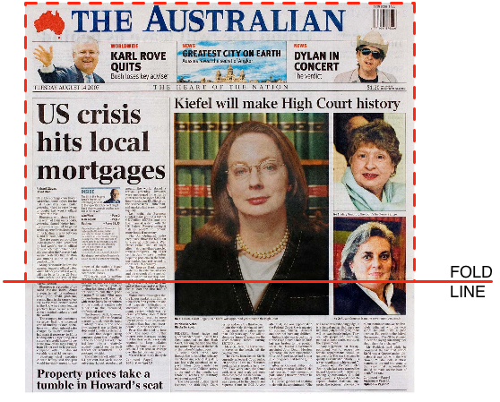 above the fold