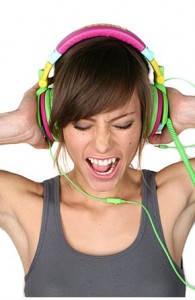girl headphones